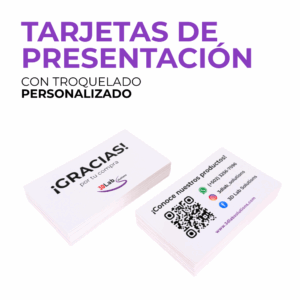Tarjetas de presentación troqueladas