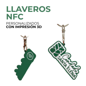 Llaveros NFC en relieve - personalizados