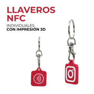 Llaveros NFC en relieve - diseños estándar