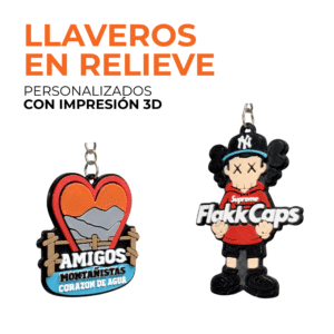 Llaveros en relieve