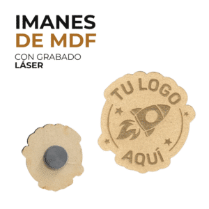 Imanes de MDF con grabado láser